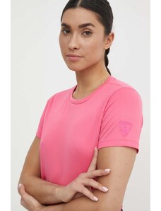 Rossignol maglietta da sport Plain colore rosa RLMWY11
