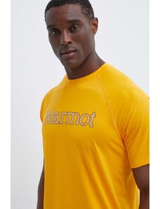 Marmot maglietta sportiva Windridge Graphic colore giallo