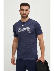 Nike t-shirt Atlanta Braves uomo colore blu navy