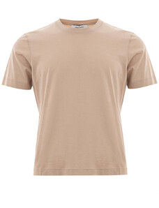 T-Shirt Mezza Manica in Cotone Gran Sasso 50 Beige 2000000018720