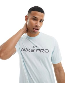 Nike Training - Pro - T-shirt base layer azzurra-Blu