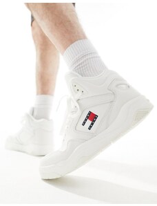 Tommy Jeans - Sneakers da basket alte écru-Bianco