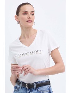 Morgan t-shirt DBLANC donna colore bianco DBLANC