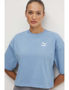 Puma t-shirt in cotone donna colore blu 673341