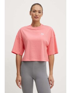 Puma t-shirt in cotone donna colore rosa 673341