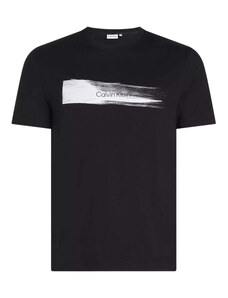 Calvin Klein t-shirt nera brush logo K10K113113