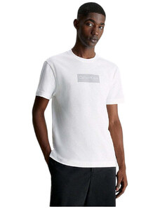 Calvin Klein t-shirt bianca RAISED RUBBER LOGO K10K112403 YAF
