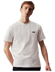 Calvin Klein t-shirt bianco sporco thermo tech piquè K10K112528