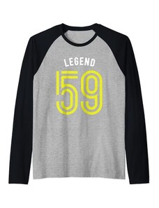 1959 Birth Year Gift for Sports Team Lover - EBD Legend 59 – 1959 – 1959 Milestone Compleanno Sport Fan Maglia con Maniche Raglan