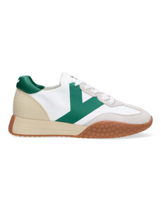 Keh-noo sneaker camoscio nylon bianco verde