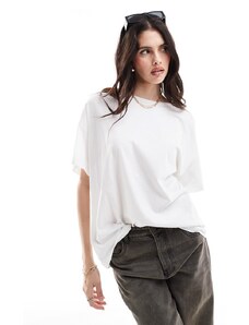 AllSaints - Lydia - T-shirt oversize bianca-Bianco