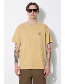 Carhartt WIP t-shirt in cotone S/S Nelson T-Shirt uomo colore beige I029949.1YHGD
