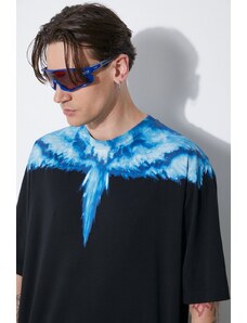 Marcelo Burlon t-shirt in cotone Colordust Wings Over uomo colore nero CMAA054S24JER0021045