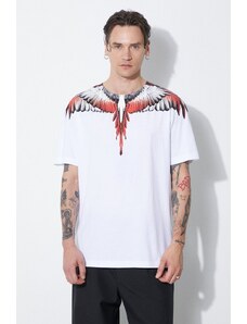 Marcelo Burlon t-shirt in cotone Icon Wings Basic uomo colore bianco CMAA056S24JER0010125
