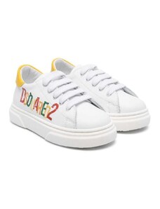 DSQUARED KIDS Sneakers bianca logo multicolor
