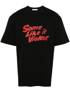 IH NOM UH NIT T-shirt nera slogan stampa