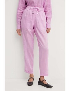 Boss Orange pantaloni da jogging in cotone colore rosa