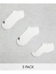 adidas performance adidas - Training - Confezione da 3 paia di calzini sportivi bianchi-Bianco