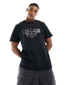 Columbia - Explorers Canyon - T-shirt nera con stampa grafica-Nero