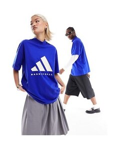 adidas performance adidas - Basketball - T-shirt blu