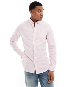ASOS DESIGN - Camicia Oxford slim rosa chiaro