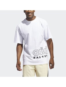 ADIDAS - T-shirt Basketball Select Tee - Colore: Bianco,Taglia: L