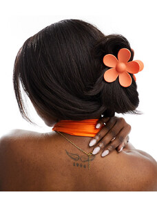 South Beach x Misha Grimes - Pinza per capelli arancione a forma di fiore