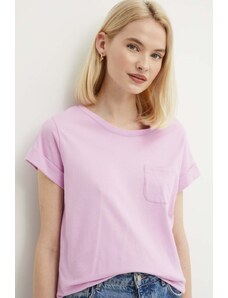 Sisley t-shirt in cotone donna colore rosa