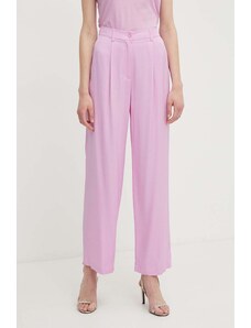 Sisley pantaloni donna colore rosa