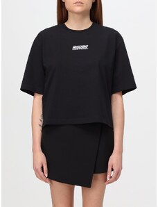 T-shirt Moschino Couture in cotone con logo ricamato