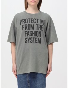 T-shirt Moschino Couture in cotone con stampa slogan
