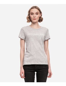 Calvin Klein Jeans T-shirt Core Institutional Logo Slim Fit Grigia Donna