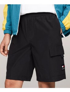 Tommy Jeans Shorts Aiden Baggy Fit Con tasca Cargo Nero Uomo