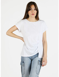 Wendy Trendy T-shirt Donna In Cotone Manica Corta Bianco Taglia Unica