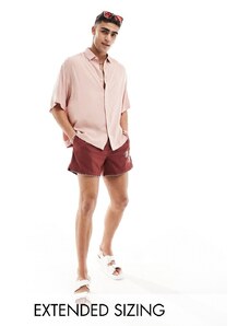 ASOS DESIGN - T-shirt oversize in viscosa rosa chiaro