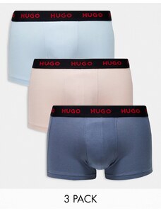 Hugo Red HUGO - Bodywear - Confezione da tre paia di boxer aderenti multicolore pastello