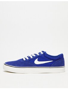 Nike - SB Chron 2 - Sneakers blu e bianche in tela