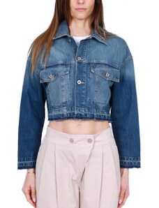 Please GIACCA JEANS CROPPED, BLU