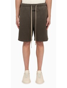 Fear of God Short con coulisse verde oliva in cotone
