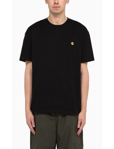 Carhartt WIP S/S Chase T-Shirt nera in cotone