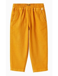 Il Gufo Pantalone color cannella in misto lino