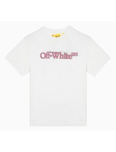 Off-White T-shirt bianca Big Bookish in cotone con logo