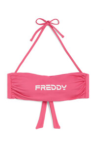 Freddy Top bikini a fascia con chiusura a fiocco e logo a contrasto