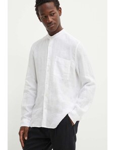 Marc O'Polo camicia di lino colore bianco 7325868703287