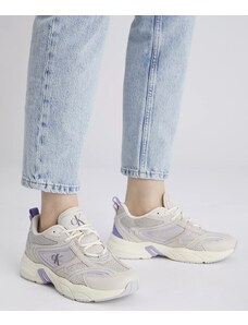 Calvin Klein Jeans Sneaker in Pelle Pastel Lilac Donna