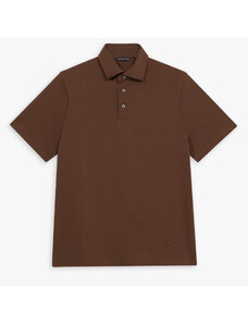 Brooks Brothers Brown Cotton Polo Shirt - male Polo Marrone S