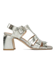Laura Bellariva sandali con borchie platino