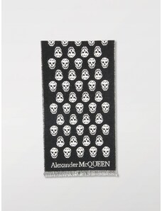 Sciarpa Skull Alexander McQueen in lana jacquard