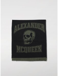 Sciarpa Varsity Alexander McQueen in lana con logo jacquard