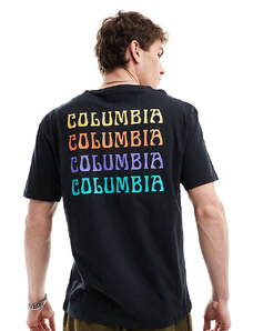 Columbia - Unionville - T-shirt nera con stampa sul retro - In esclusiva per ASOS-Nero